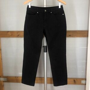 Escada Sport Linda Capri Black Straight Leg‎ Cropped Jeans Pants Womens 38EU 8US